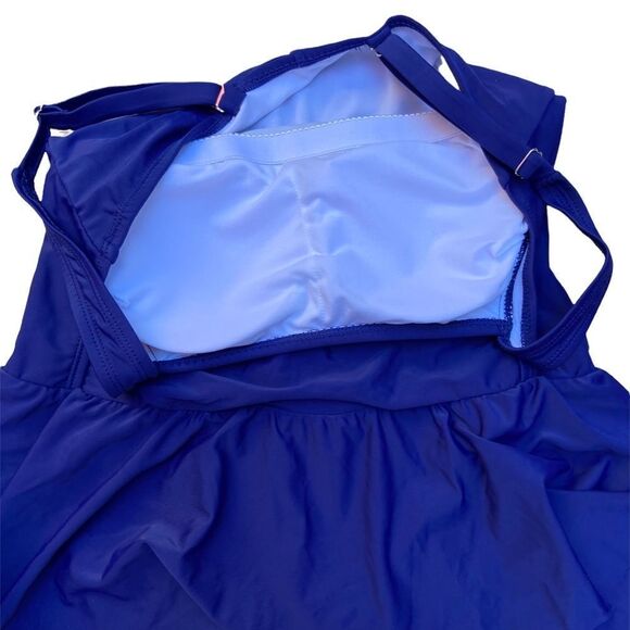 Herseas Vintage Ruched Padded Push up One Piece Swimsuits Tummy Control NWOT - Picture 8 of 11